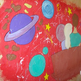 Рисунок: Любовь в космосе